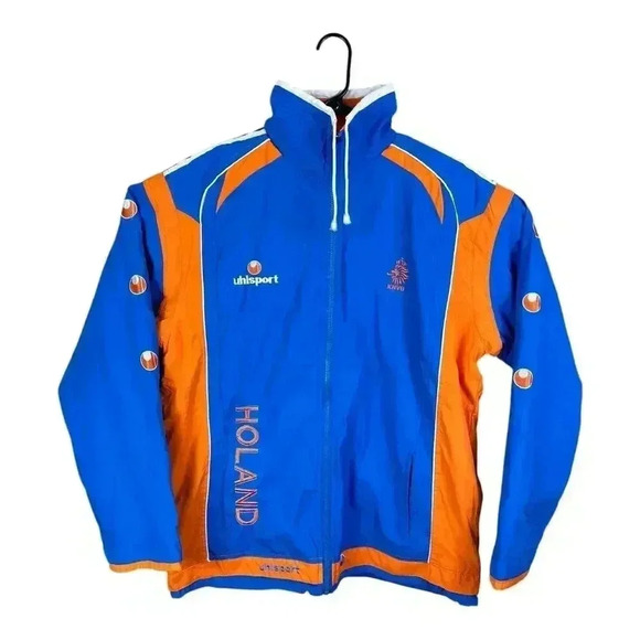 NETHERLANDS UHLSPORT KNVB REVERSIBLE JACKET AND TRACK PANTS TRACK SUIT HOLAND - Picture 11 of 16